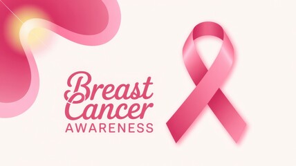 Pink Ribbon Breast Cancer Awareness Graphic Design 1