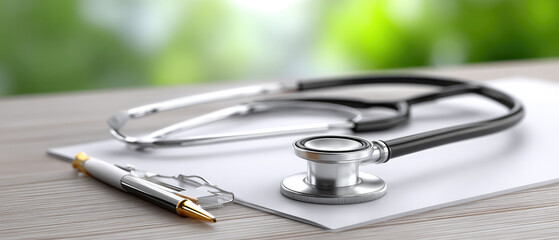 Medical examination tools healthcare setting close-up image calm environment professional viewpoint health concept for better patient care