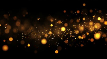 光の粒が舞うレンズで撮影したようなぼやけたCG画像