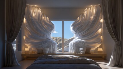 Heavenly Bedroom Design A Sanctuary of Peace and Light