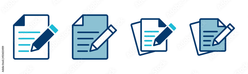 Poster note icon vector isolated on white background. taking note icon vector. edit line icon. document wri