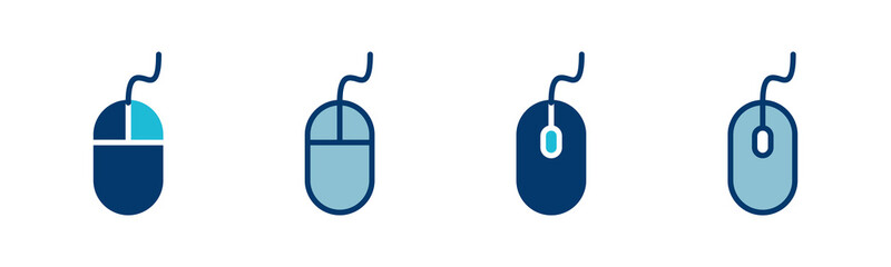 Computer Mouse Icon vector isolated on white background. Computer mouse vector icon