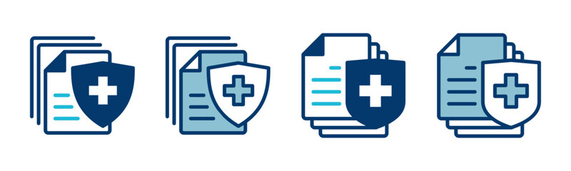 Obraz premium Medical insurance icon vector isolated on white background. health insurance icon