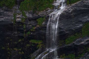 The water is falling