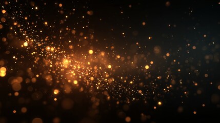 光の粒が舞うレンズで撮影したようなぼやけたCG画像