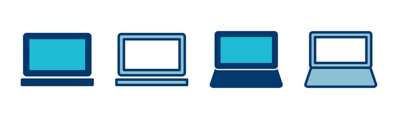 Laptop icon vector isolated on white background. Laptop vector icon