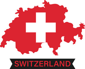 Swiss National Day Vector Design