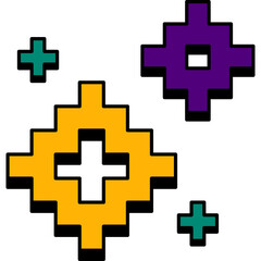 Fototapeta premium Retro Sparkle Pixel