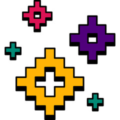 Obraz premium Retro Sparkle Pixel