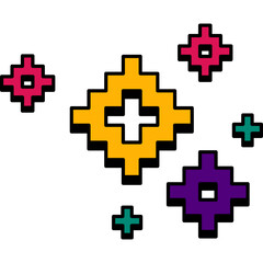 Obraz premium Retro Sparkle Pixel