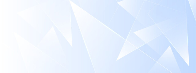 Fototapeta premium Overlapping translucent light blue triangles creating abstract design suitable for backgrounds, posters, and modern geometric concepts in design projects.