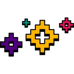 Obraz premium Retro Sparkle Pixel