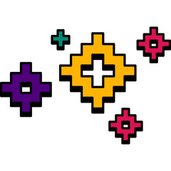 Obraz premium Retro Sparkle Pixel