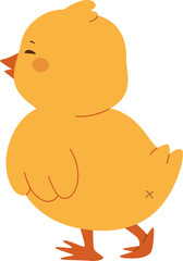 Cute Cartoon Chick Illustration

