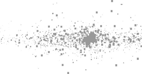 Grey Square Pixel Dispersion Abstract Background White Space Scattered Geometric Shapes Digital Art Texture