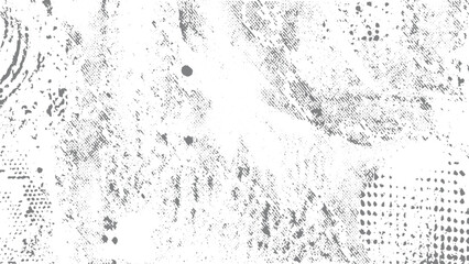 Abstract Gray and White Distressed Texture Background Grunge Pattern Overlay Design Element vector