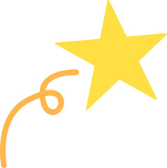 별똥별 드로잉 아이콘(shooting star line drawing coloring icon)
