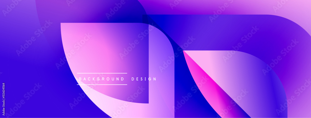 Poster abstract fluid shapes, vibrant purple hues, smooth gradients. modern design element, perfect backdro