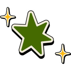 Retro Sparkle Element