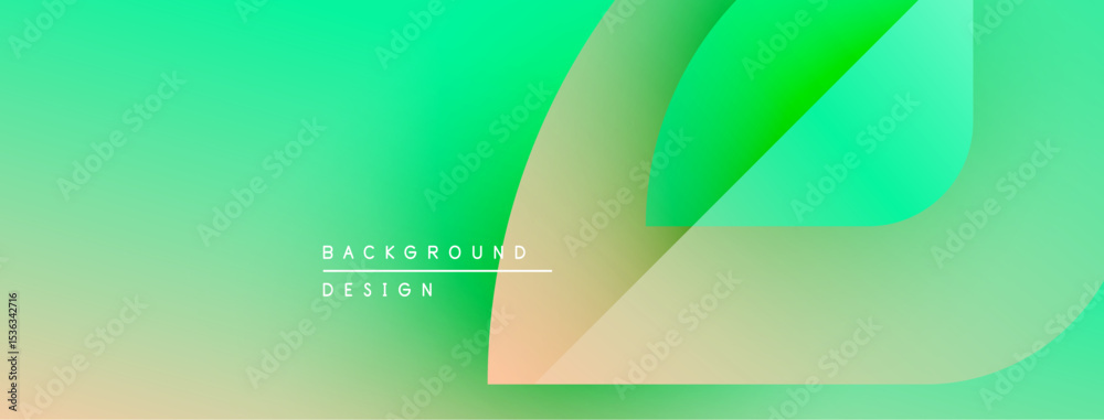 Aufkleber Abstract gradient background. Soft colors blend, creating modern design. Text reads background design. Minimalist aesthetic.