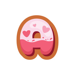 Obraz premium Cookies Alphabet