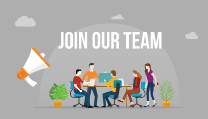 Hiring New Employees Business Illustration