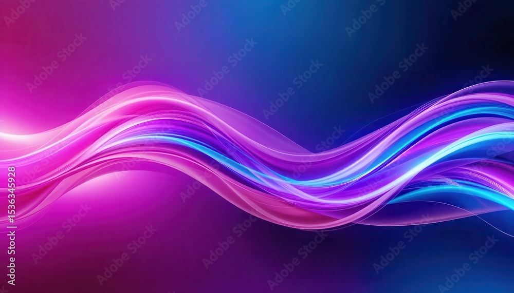 Poster colorful wave patterns create a vibrant background for computer monitors