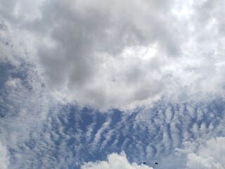 Concept clouds in the sky