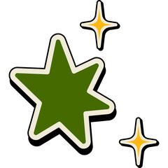 Retro Sparkle Element