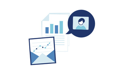 Charting success A personalized data driven report reflecting a strong connection with clear graph