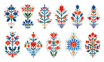 Floral decorative motifs