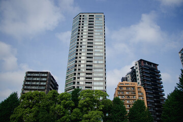 Obraz premium It is a peaceful Japanese city