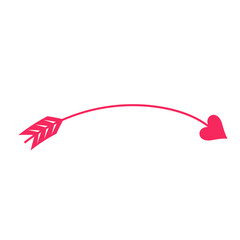 Graphic of Arrow with Heart Tip