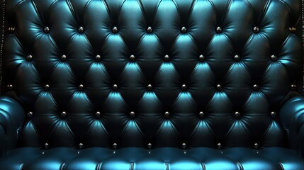 Dark Teal Leather Upholstery Texture
