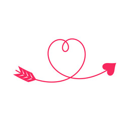 Graphic of Arrow with Heart Tip