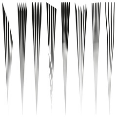 Vertical line array. Abstract Vector composition. Dynamic linear pattern. Modern art graphic.