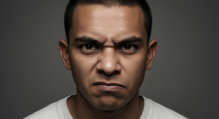 Obraz premium Portrait of an Angry Man
