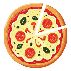 pizza vector illustration