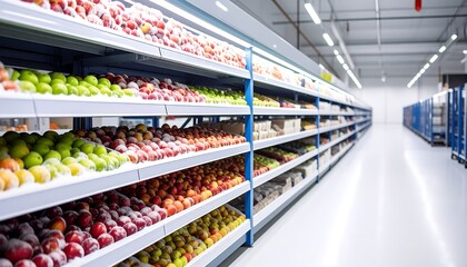 Supermarket produce aisle