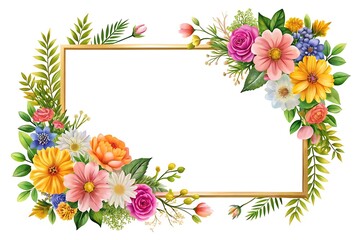 Frame with a flowery border