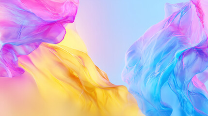 Fototapeta premium Vibrant abstract watercolor blend, flowing gradients and bold hues, evoking creative energy and artistic freedom