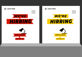 e are hiring speech bubble. Hiring Job post template, Hiring recruitment open vacancy template. Advertisement social media design. We are hiring join our team announcement lettering.