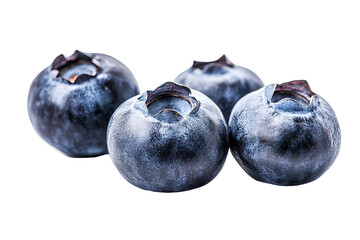 Obraz premium Ultra-high-resolution fresh blueberry isolated on transparent background PNG for seamless cutout and graphic design projects