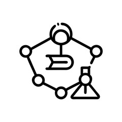 vector illustration of a robot