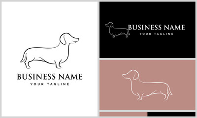 Dachshund Logo Design Variations. (2)