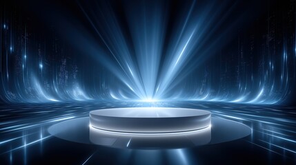 Futuristic Digital Presentation Stage