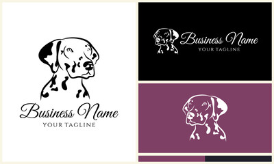 Dalmatian Dog Logo Designs.