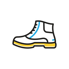 Multi color icon for shoe