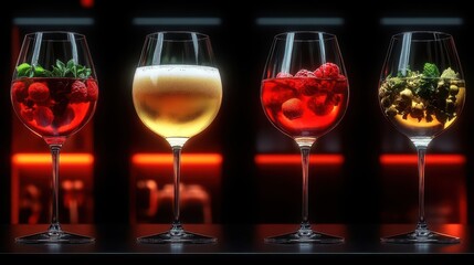 Fruity Cocktails: Raspberry, Mint, & Bubbly Drinks