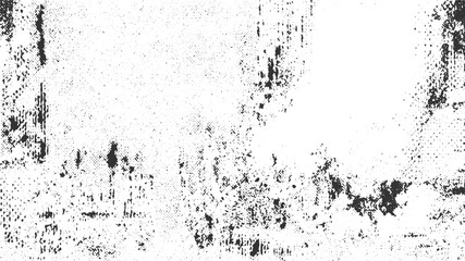 Abstract Black and White Grunge Texture Background Distressed Overlay Pattern Design Element vector